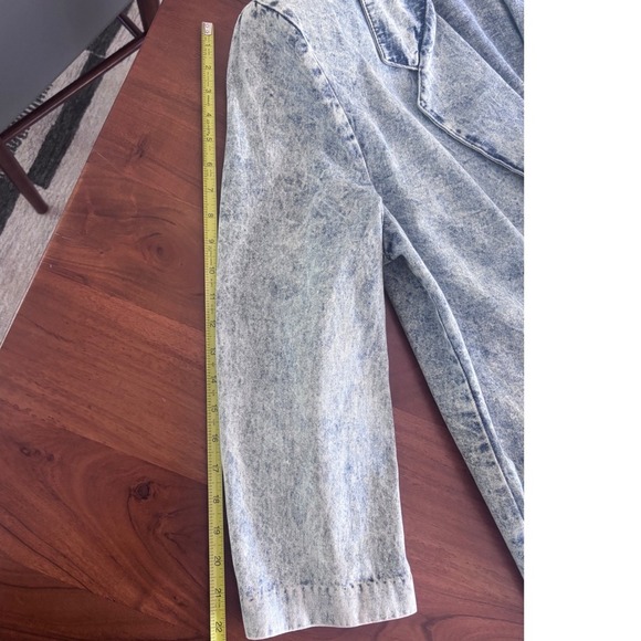Vintage Deadstock 80s 90s Acid Wash Denim Blazer Ideas Apparel Group Women Large - Picture 10 of 11